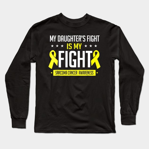 My Daughter Sarcoma Cancer Awareness Long Sleeve T-Shirt by LaurieAndrew